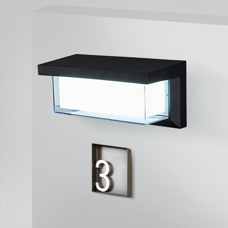 Outdoor Waterproof Wall Lamp Villa Courtyard Exterior Wall Balcony Door Post Door Head Solar Wall Lamp Foreign Trade Cross-Border details Picture