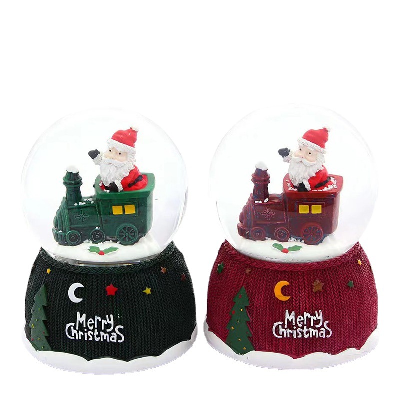 New Santa Claus Deer Light Crystal Ball Glass Water Balloon Decoration Lighting Crafts Christmas Gift (Price Interview) Specification drawing