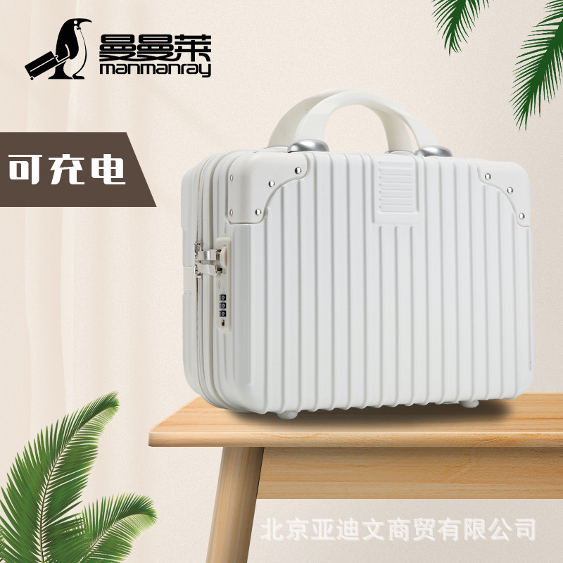 Factory Direct Sales 14 Inch Luggage Can Be Hanging Rod Box Suitcase Male Suitcase Female Student Password Box details Picture