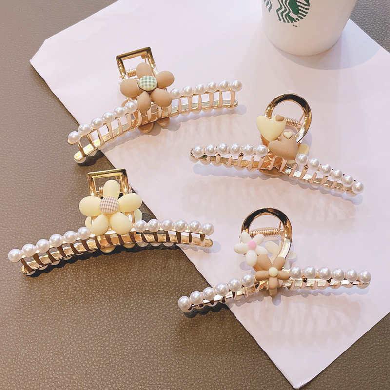 金属花朵抓夹/发夹/头饰产品图