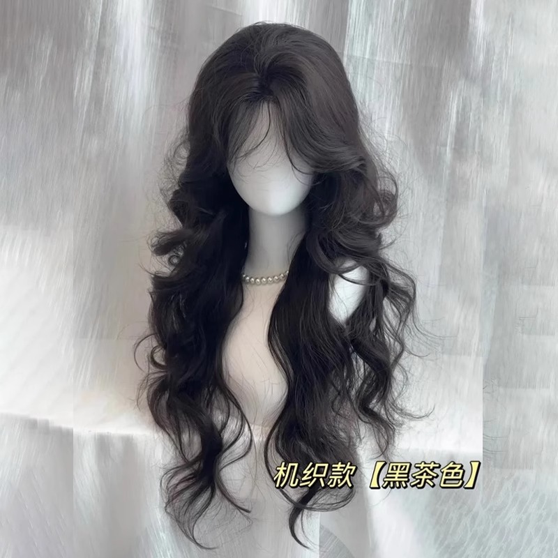 【纸醉金迷】假发韩系气质大波浪仿真发刘海秋冬假发女自然全头套