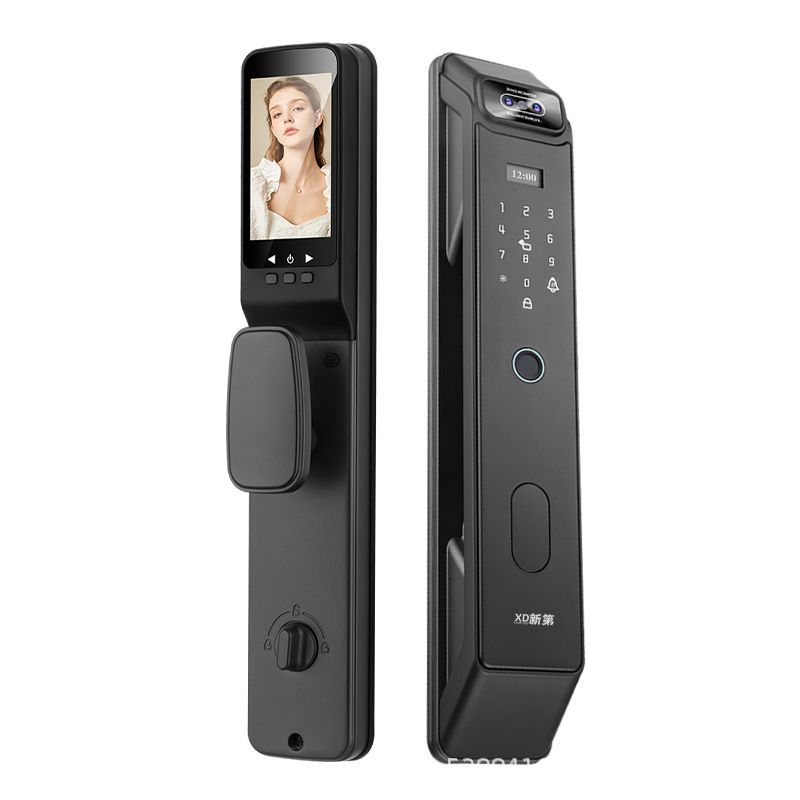 Xindi fully automatic smart door lock, fingerprint lock, facial recognition video peephle, electronic password lock, household security door Application Scenario