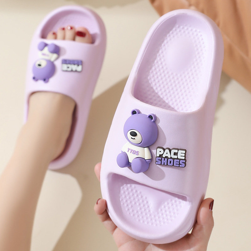 New summer slippers EVA slippers step on shit sandals men's and women's slippers Thick soled bathroom slippers deodorant slip-proof details Picture