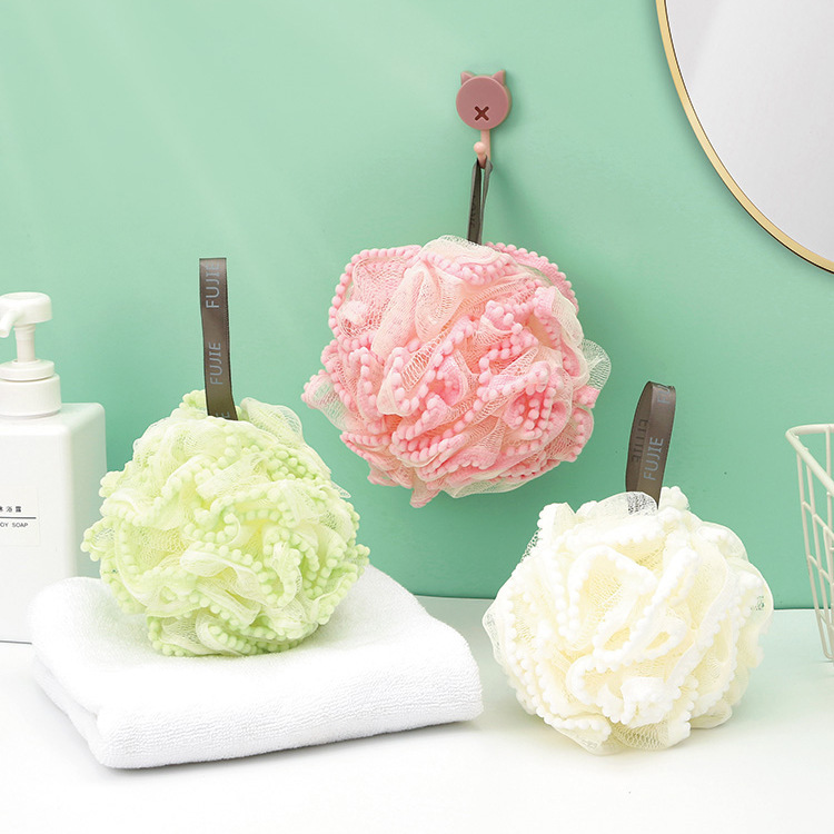 Bath Flower Premium Large Bath Pearl Bath Ball Non-Loose Bath Flower Ball Lovely Bath Foaming Bath Feminine Bath Towel details Picture