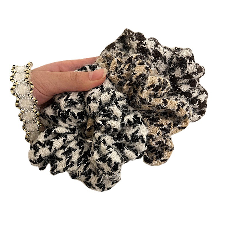 法式复古/头绳气质/优雅大肠/发圈简约/百搭少女/发绳扎头/发皮筋头饰/女白底实物图