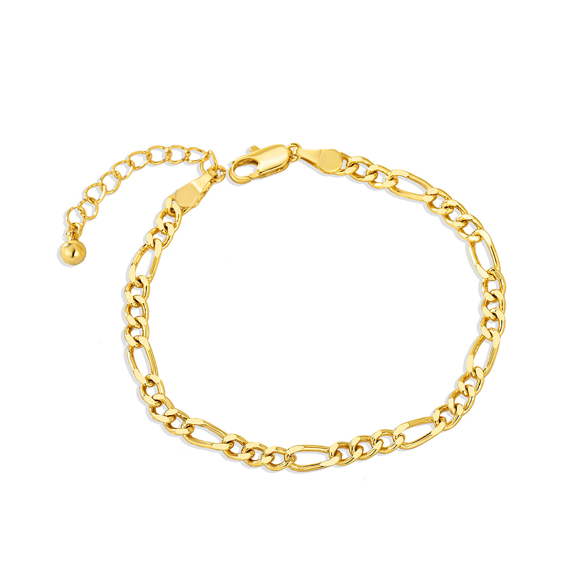 Fashion Figaro Chain Bracelet Jewelry Europe And The United States Cross-Border New Bracelet Brass Gold-Plated Bracelet Women Item Picture
