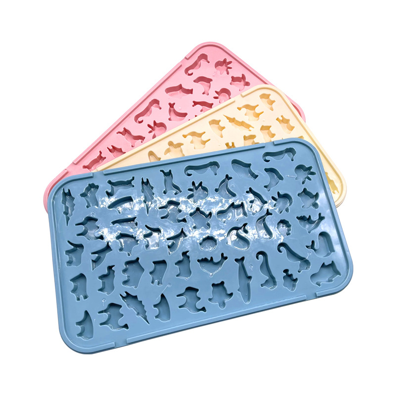 Stock Creative Modeling Ice Lattice Pp Ice Cube Mold Home Frozen Ice Lattice Square Plastic Refrigerator Ice Mold Diy Application Scenario