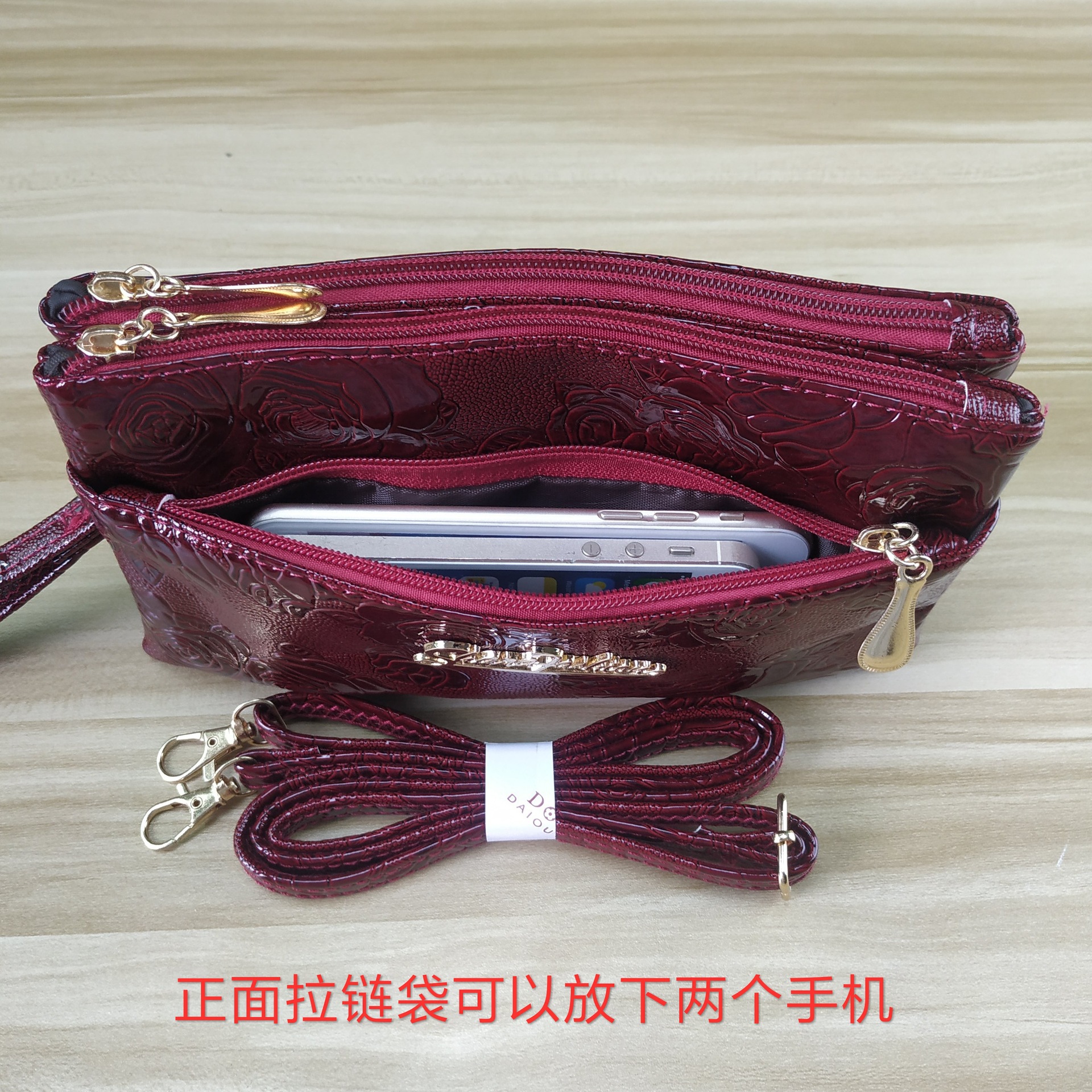 Bolsa nueva mujer 2025 un hombro bolsa crossbody stand de moda run lake mommy doble mano con bolsa de teléfono al por mayor Specification image