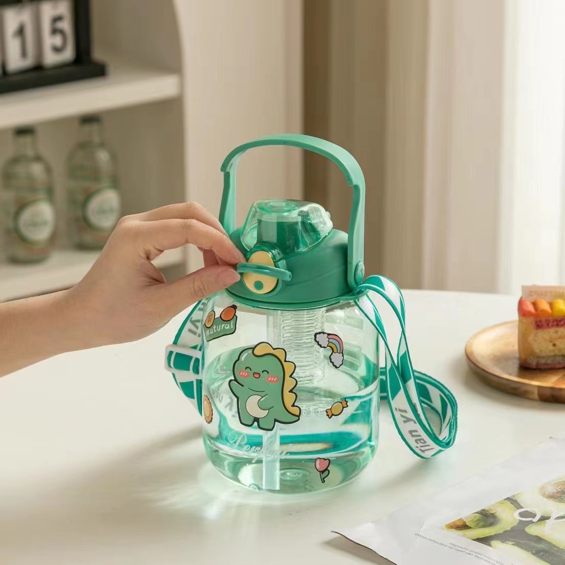 Big Belly Water Cup For School Special Cartoon Plastic Cup Cute Super Cute Kettle New 2023 Primary School Sippy Cup Application Scenario