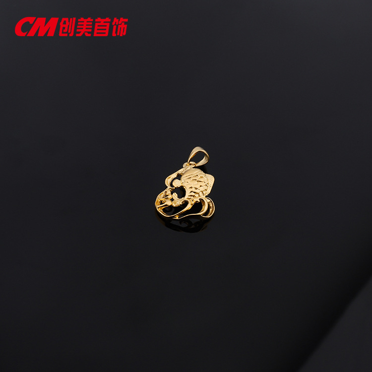 Chuangmei Jewelry's gold-plated fox pendant necklace is a fun and niche design for women on Instagram. It features a collarbone necklace with a Japanese and Korean style Specification image