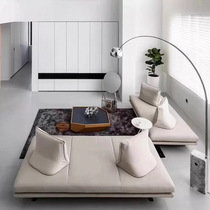 Designer prado Prado Nordic small living room creative cotton linen sofa LOVELY moving back