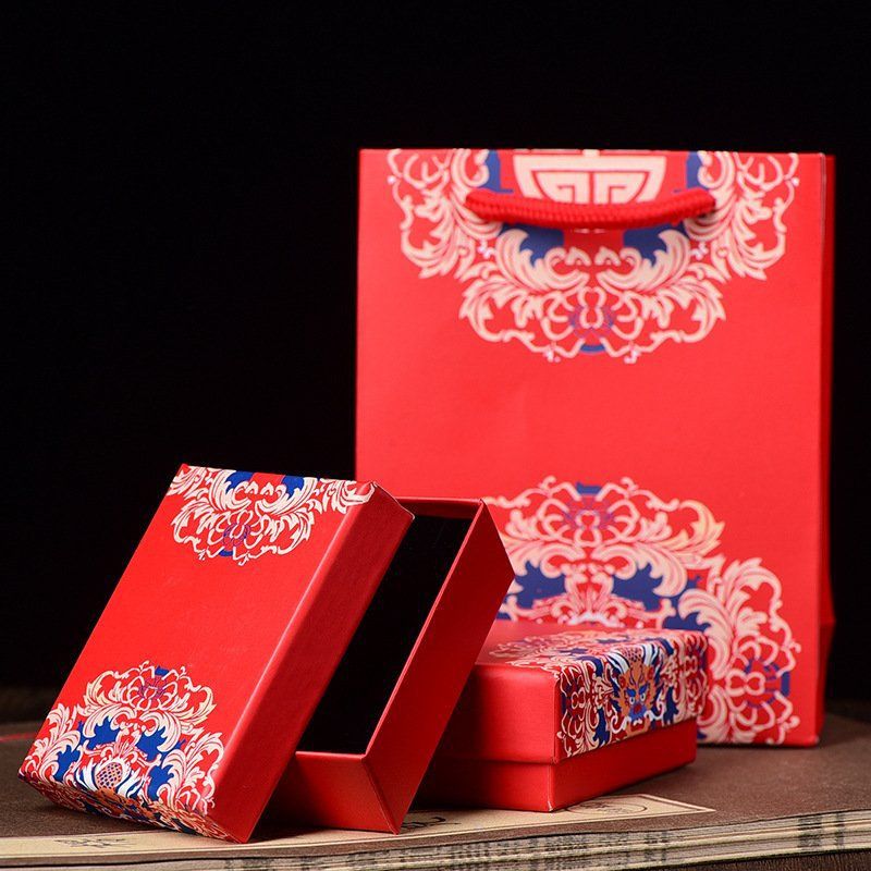Bracelet box, pendant box, jewelry box, necklace gift box, collectible earrings, stud earrings, gift storage box details Picture