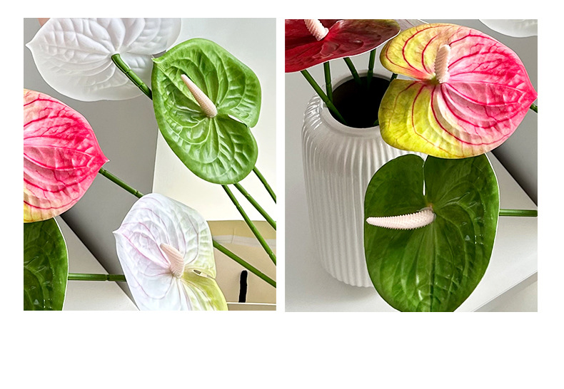 3D打印红掌仿真花火鹤掌婚礼堂布置家居装饰仿真绿植假花厂家批发详情6