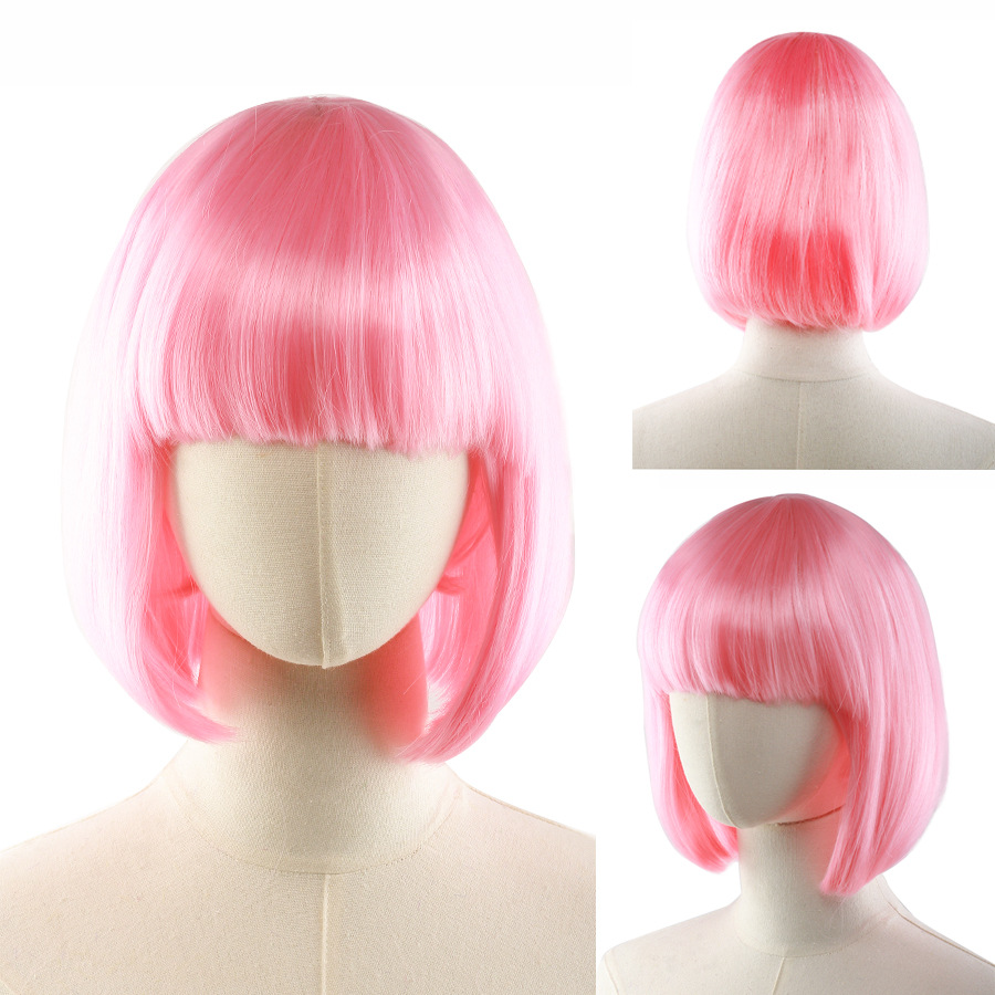 假发/非洲假发/假发女士短款时尚/假发帽子/发模细节图