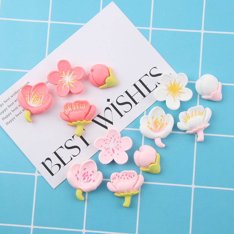 New products: Flower stamens resin cream glue phone cases, hair ties, hairpins, diy wholesale accessories, water cups, stickers, stationery boxes Specification image