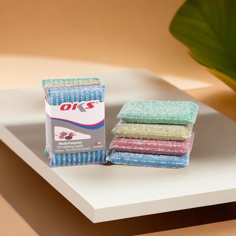 Manufacturers Wholesale Scrubbing King Dishwashing Sponge Wipe Cleaning Sponge Block Sponge Cloth Cleaning Supplies Oks Specification drawing