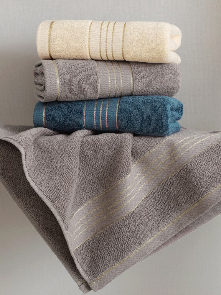 Wholesale 3 Pieces Of Pure Cotton Towels Household Water Absorption Is Not Easy To Drop Hair Adult Soft Face Bath Men And Women New