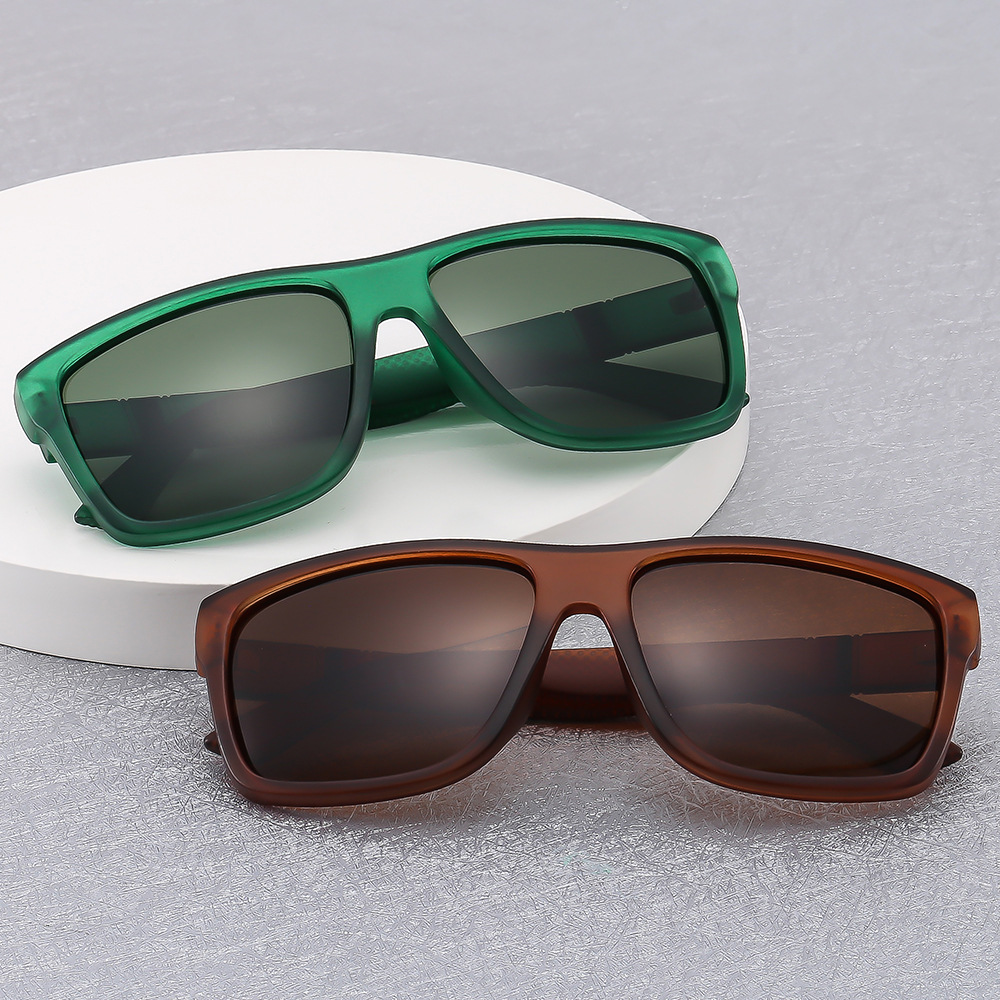 Cross-border 363 fashionable men's driving polarized sunglasses, outdoor casual sunglasses, retro large frame glasses wholesale