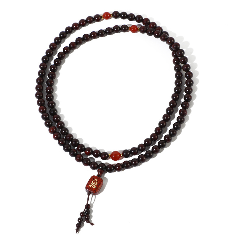 Indian Lobular Rosewood 108 Rosary Multi-Circle Disc Play Bracelet For Men And Women Creative Diy Hand-Held Buddhist Beads Play Bracelet Item Picture
