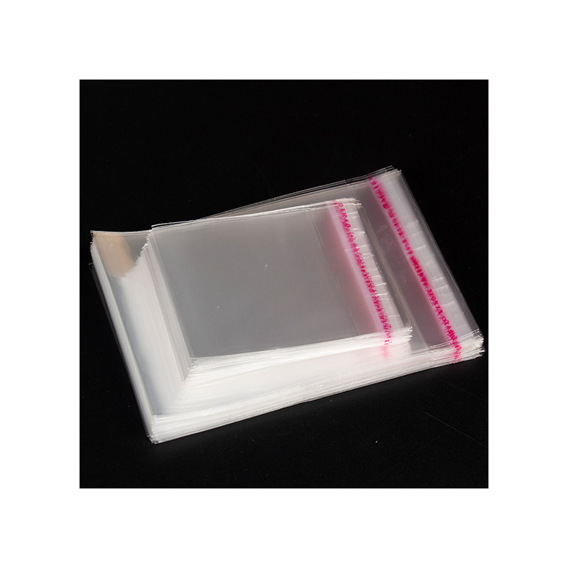 opp self-adhesive bags in stock, transparent cartoon clothing plastic bags, transparent and cute self-sealing bags, ins packaging Item Picture