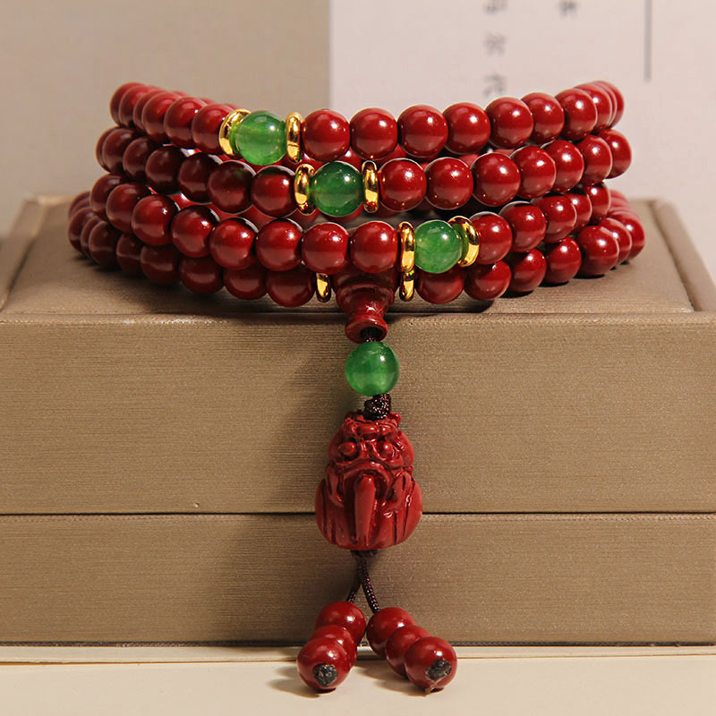 新中式多层朱砂手链项链女轻奢小众精致高级感好运貔貅手串手饰品