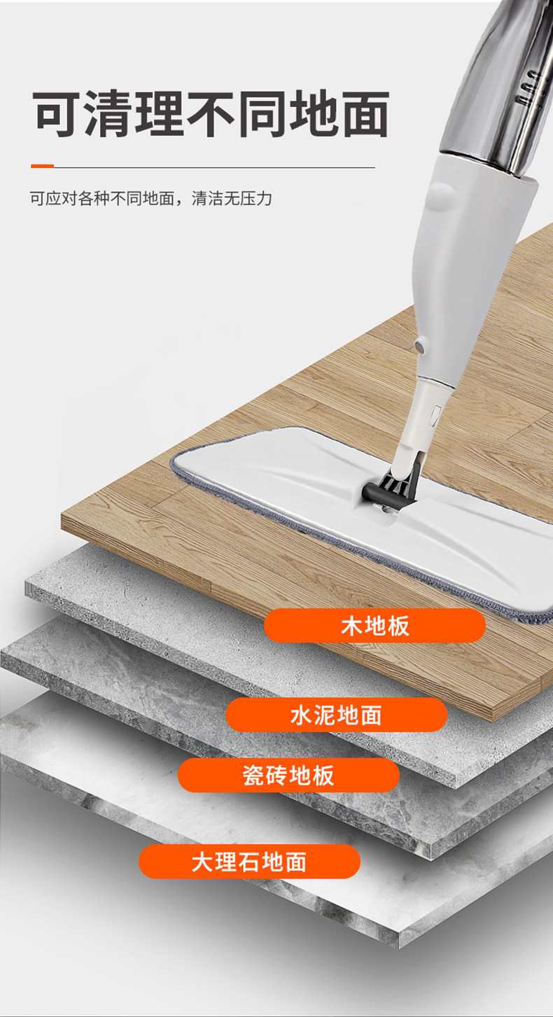喷水喷雾平板拖把家用一拖净免手洗干湿两用懒人家用地板地拖神器详情6