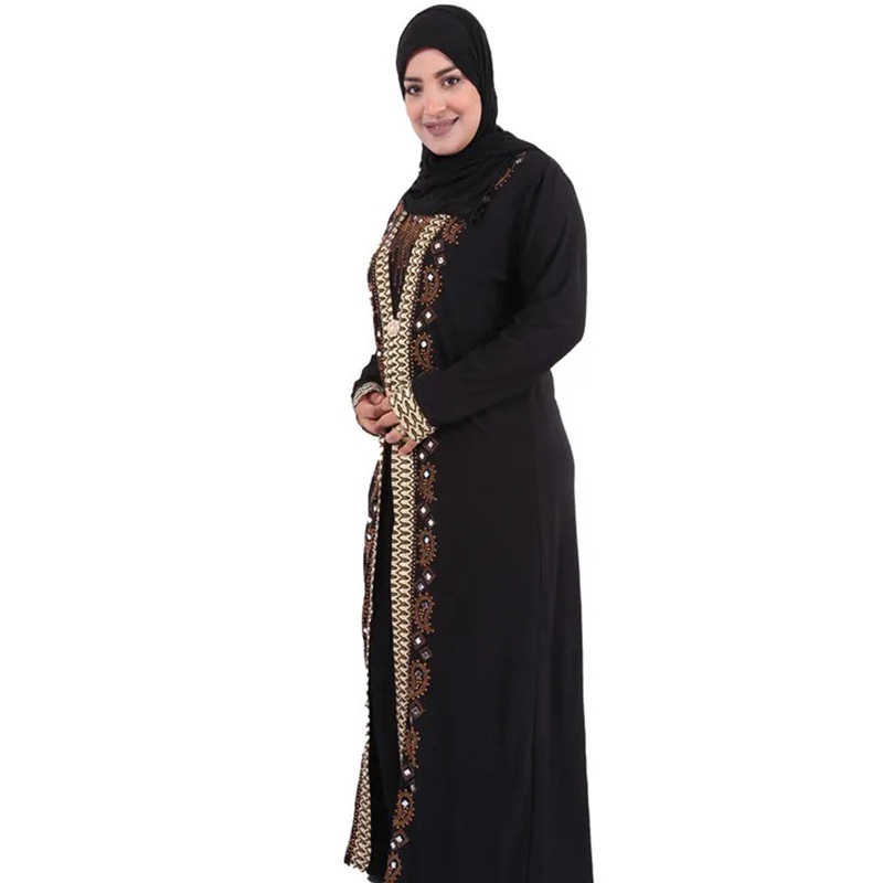 Cross-Border Hot African Fashion Abaya Dubai Travel Gown Abaya Specification drawing