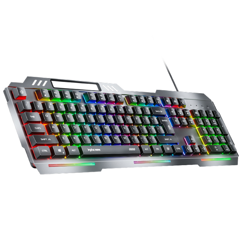 Youdaoplaceholder0 Infik K2 wired keyboard metal panel mechanical feel e-sports game luminous Internet cafe film Item Picture