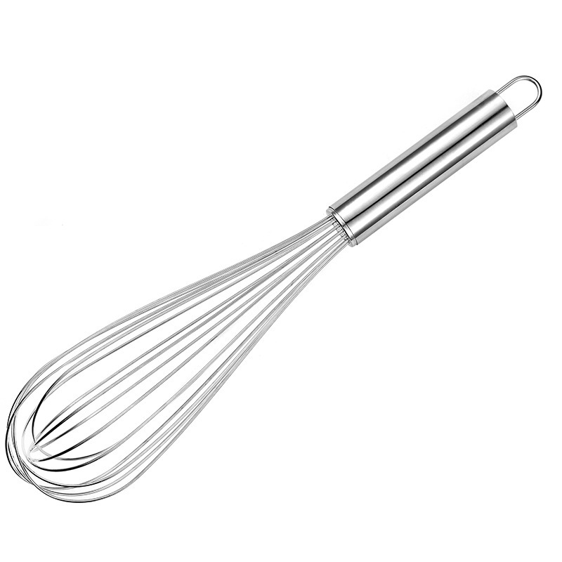 Baking tools: Egg beater, stainless steel thickened mixer, semi-automatic egg beater, manual mini silicone whipper Item Picture