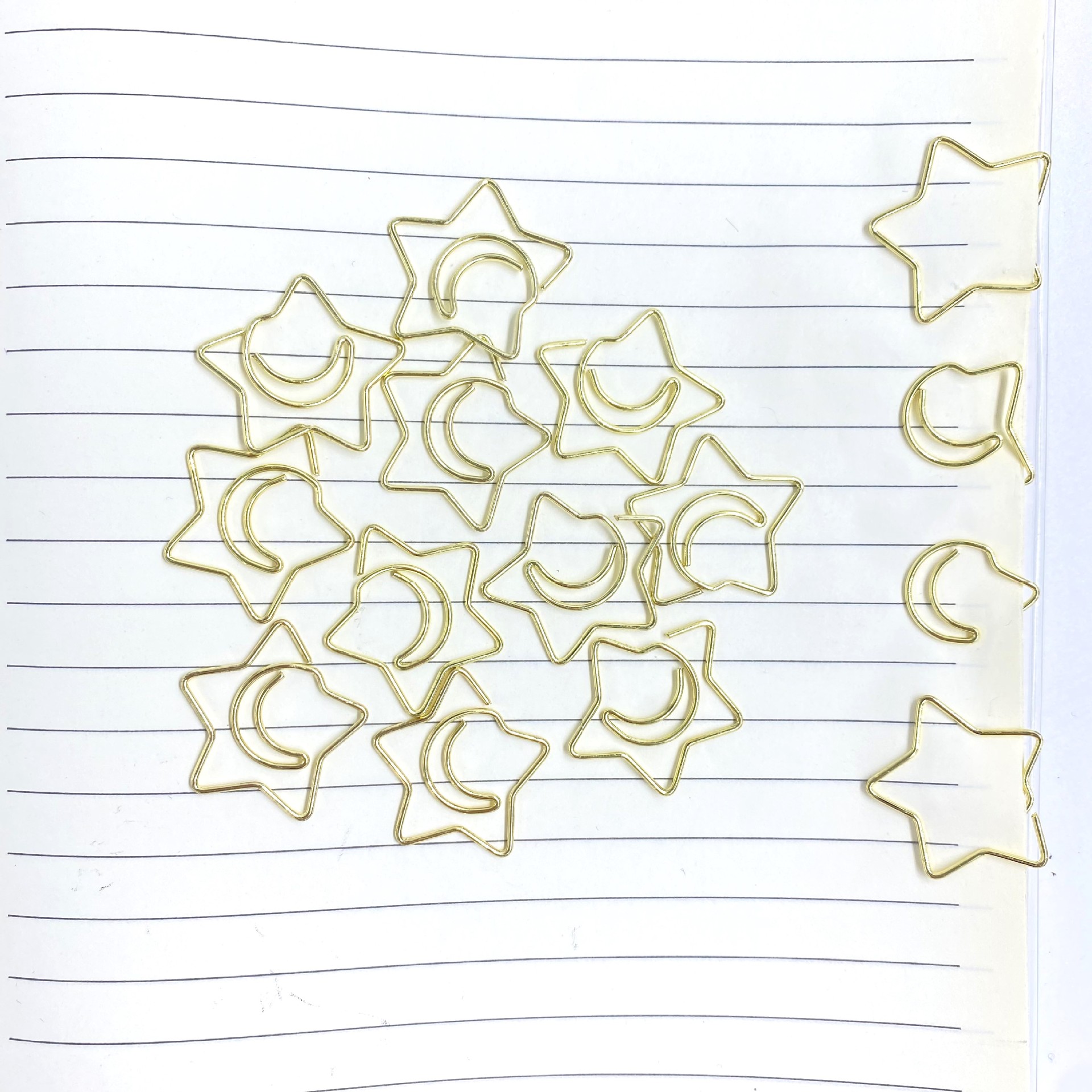 创意办公用品电镀金色异形回形针批发金色回形针