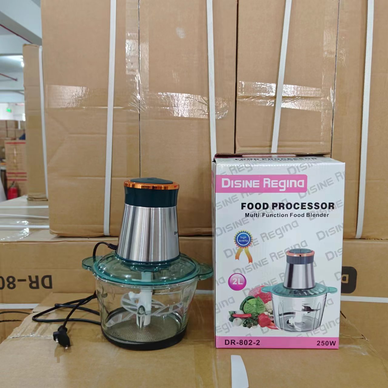 Foreign Trade Export Meatgrinder 2L Meat Grinder, Glass Meat Grinder, Meat Filling Slicer In Stock