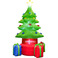 圣诞装饰 /舞台道具/户外装饰/圣诞树/充气圣诞树白底实物图