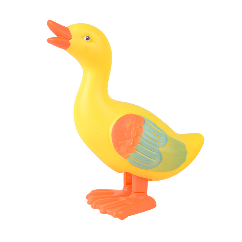 Street stall wholesale of wind-up toys, jumping big yellow duck simulation animals, cute babies, educational crawling boys and girls Item Picture
