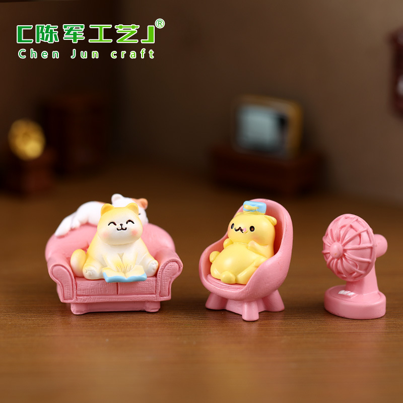 New DIY micro-landscape decoration accessories for cats' daily life, resin small ornaments for cats' daily life Application Scenario