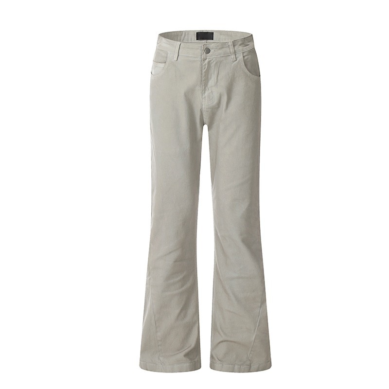 Customized American high street cleanfit dirty grey silhouette for casual wear full figure