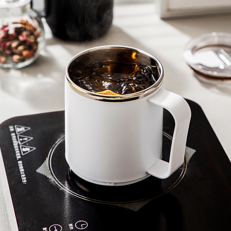 304 stainless steel mugs, high appearance level, household covered cups, couple water cups, coffee cups, covered straw sets Specification image
