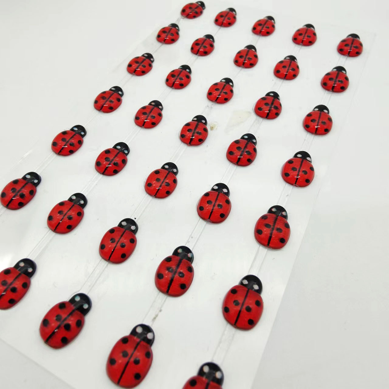 Ladybug diamond stickers, colored diamond stickers, acrylic diamond stickers, mobile phone decorative stickers, children's DIY stickers, vase decorative sticker materials