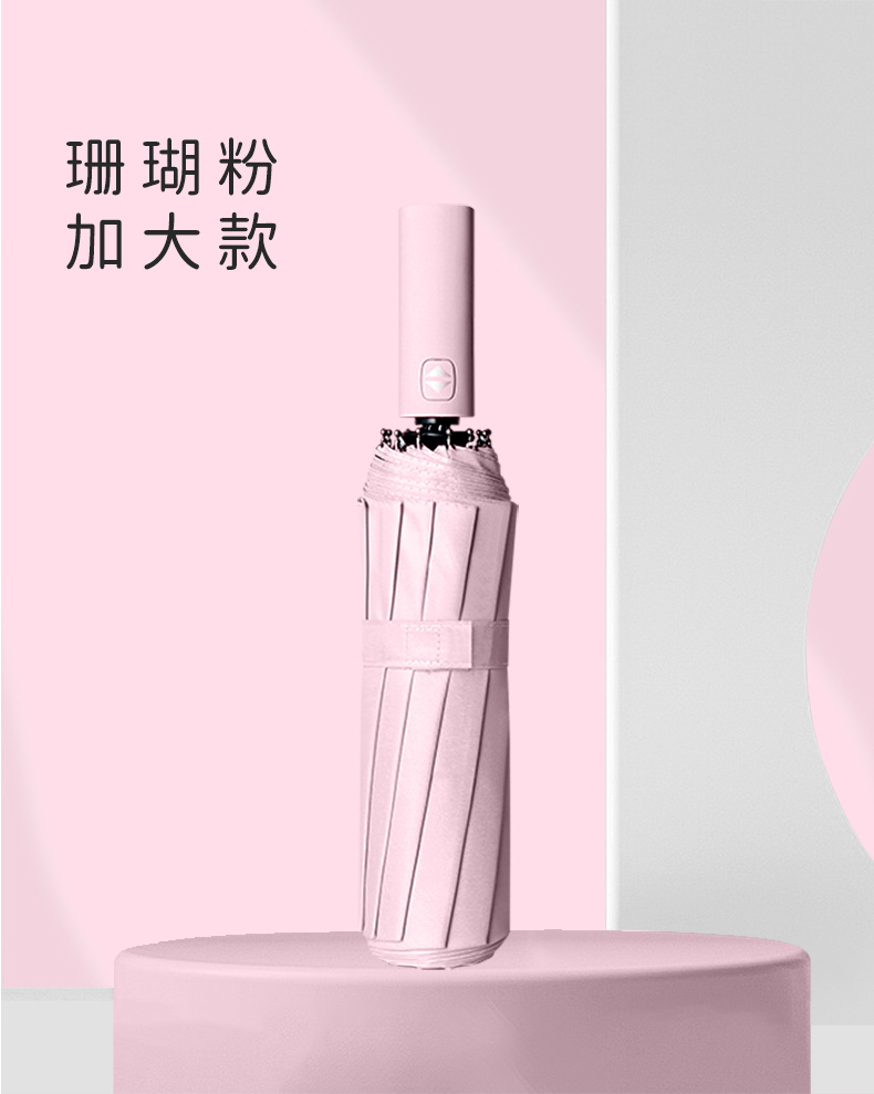 Three-fold fully automatic folding umbrella for men, large size for two women, sunny and rainy, sunshade, sun protection and UV protection, advertising sun umbrella pic 20