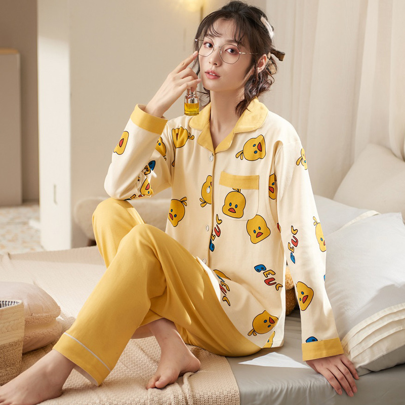 月子服春夏季纯棉产后哺乳孕妇睡衣春秋5月份7产妇怀孕期喂奶家居细节图