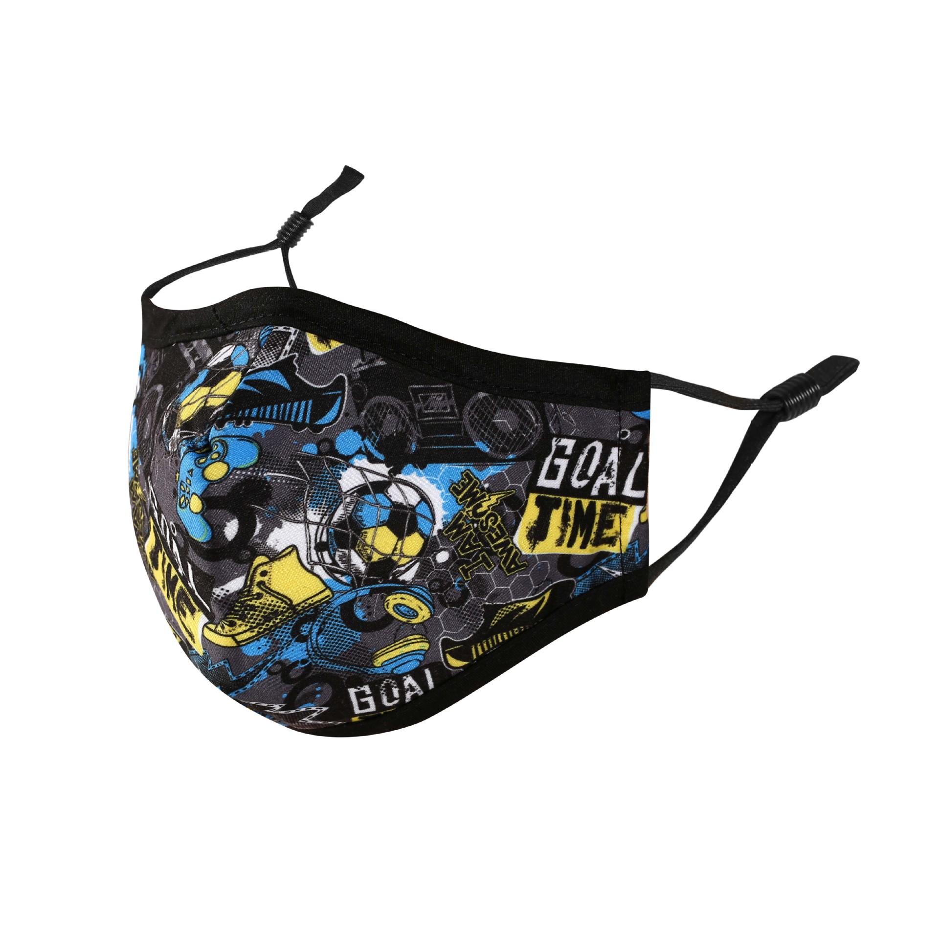 Fashion spot children's cotton mask three-dimensional printed dust washing sunscreen mask hanging ear filter cartoon details Picture
