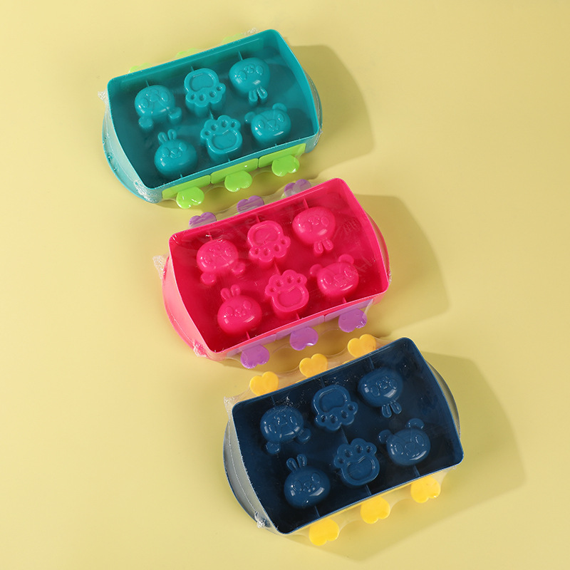 Creative New Cartoon Ice Cream Mold Cute Small Animal Ice Cream Mold Box Home Popsicle Mold In Stock details Picture