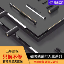 led magnetic spotlight Home living room no main light design lighting Wholesale embedded track 48V magnetic track light
