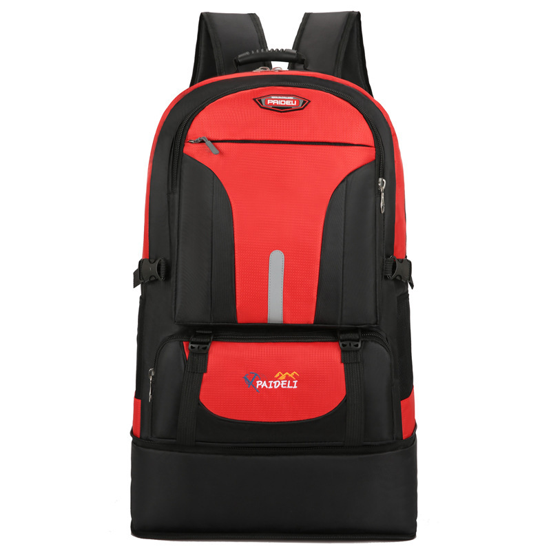 Mochila transfronteriza de gran capacidad simple portátil a prueba de agua mochila de montaña viaje exterior plegable mochila de senderismo Specification image
