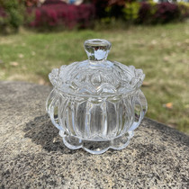 Clear glass sugar jar Crystal glass sugar jar Storage jar Decoration jar Clear candy jar Dry fruit jar Wedding supplies