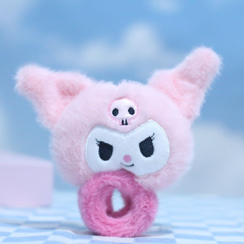 Cute Sanrio Kuromi Pop Ring children's pendant dolls, plush toys, figurines, bags, pendants, keychains details Picture