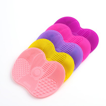 Manufacturer's new creative apple silicone material washing pad Beauty tools suction suction silicone cleaning pad