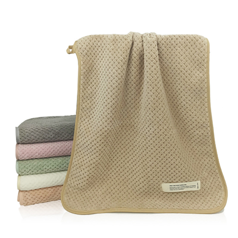 New coral fleece towel, teak soft, absorbent and quick-drying household face towel, logo printed gift towel Application Scenario