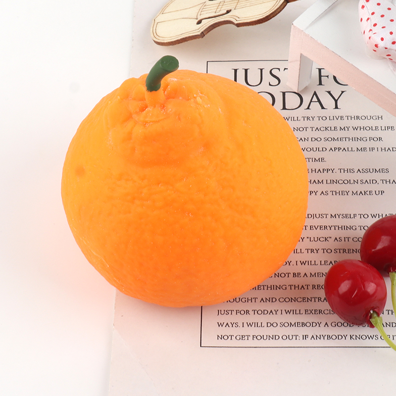 Creative stress-relieving toys, ugly orange pinching fun Fruit stress-relieving and venting magic tool, pranking and teasing mini Raking citrus details Picture
