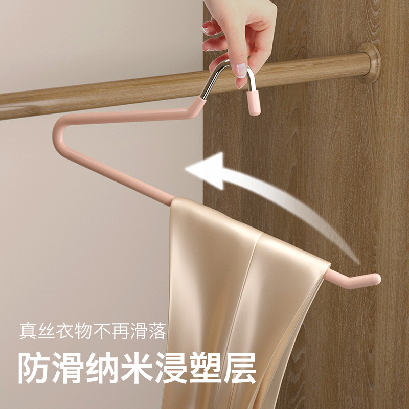 The goose-shaped trouser rack is a must-have storage tool for household trouser hangers with no trace and anti-slip goose-shaped Z-shaped short wardrobes details Picture