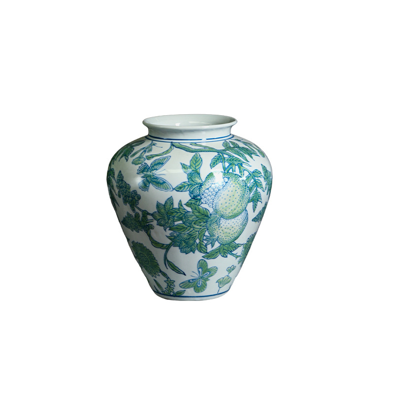 Jingdezhen ceramic vases, blue and white porcelain vases, high-end new Chinese-style decorative items, living room flower arrangements, home decoration Item Picture